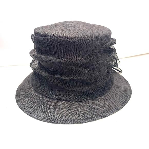 Vintage Black Peach Basket Pillbox Setmar New York Hat main image 4